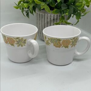 Noritake Progression Sunny Side Set Of 2 Cups Coffee Mugs Cup Mug # 9003